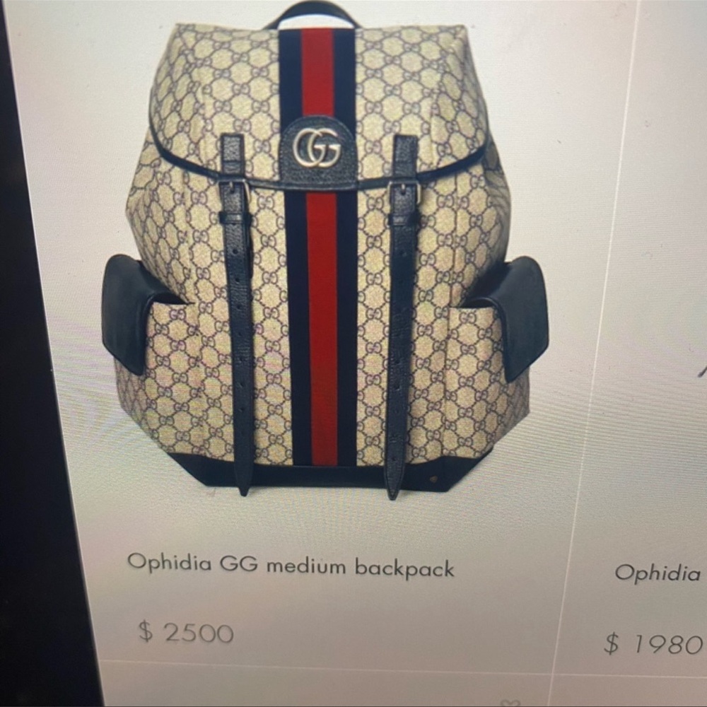 Gucci backpack never used. I have receipts